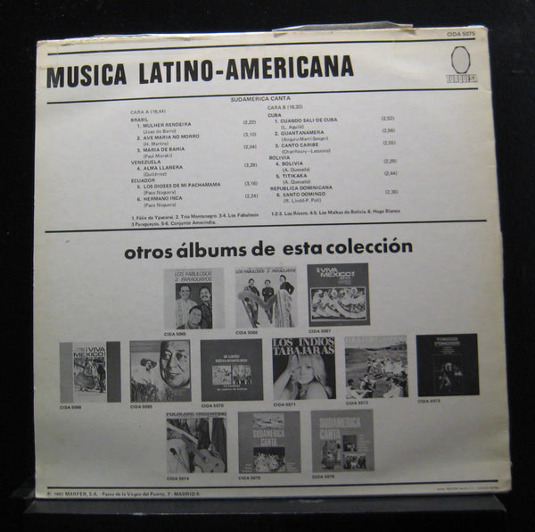Various - Sudamerica Canta - VG+ LP Record 1982 Turquesa Marfer Spain Vinyl - Latin - Shuga Records