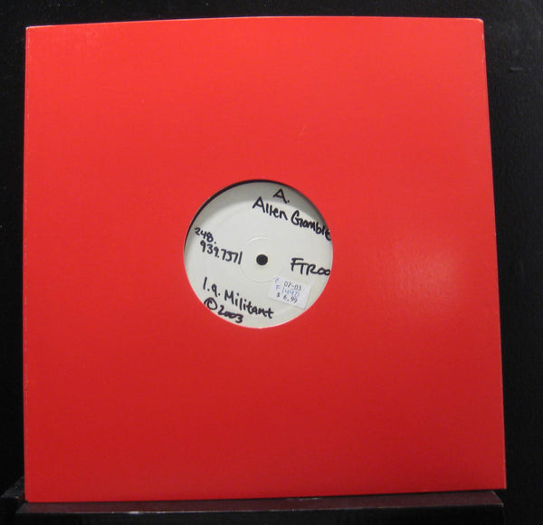 Allen Gamble - Militant 12" Mint- FTR 002 Test Pressing 2003 Vinyl Record - Shuga Records