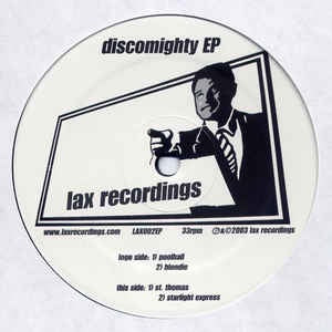 Discomighty ‎– Discomighty EP - Mint- 12" Single Record - 2003 USA Lax Vinyl - Dowmtempo