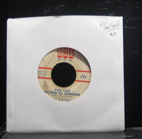 Al Perkins & Archie - You Can Belong To Someone VG- 7" Vinyl 45 USA 757 - Shuga Records