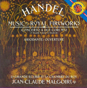 Georg Friedrich Handel, La Grande Ecurie Et La Chambre Du Roy, Jean-Claude Malgoire - Music For The Royal Fireworks - Mint- 1986 CBA USA - Classical / Baroque