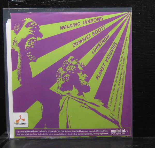 StrangeLights - Evius EP MINT- 7" Vinyl 45 USA 2008  Susstones MPLS Ltd 019 - Shuga Records