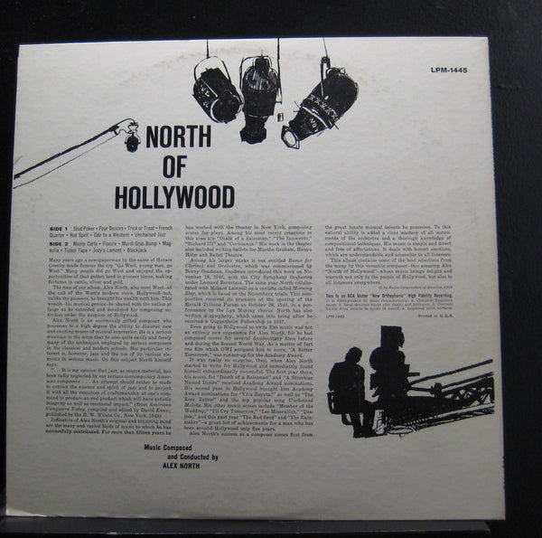 Alex North - North Of Hollywood LP VG+ LPM-1445 1st Mono RCA Vinyl Record - Shuga Records