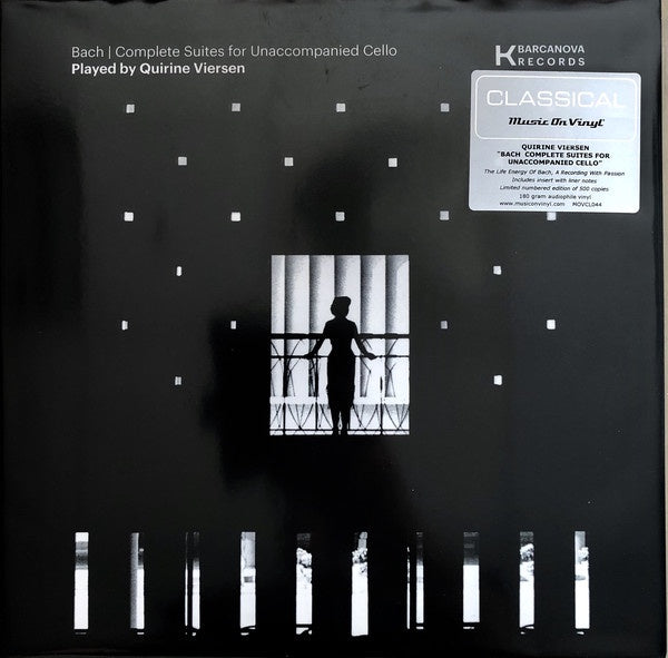 Quirine Viersen ‎– Bach - Complete Suites For Unaccompanied Cello - New 3 LP Record 2018 Music On Vinyl/BarcaNova Europe Import 180 gram Vinyl - Classical - Shuga Records