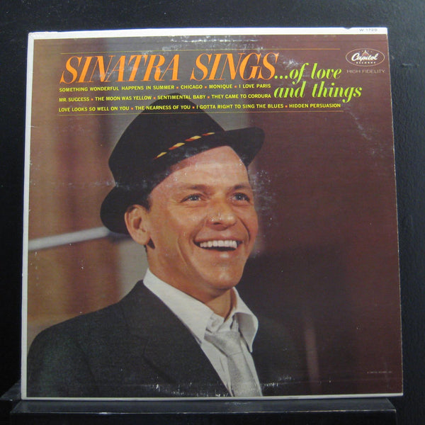 Frank Sinatra - Sinatra Sings Of Love And Things LP VG+ W-1729 Mono Vinyl Record - Shuga Records