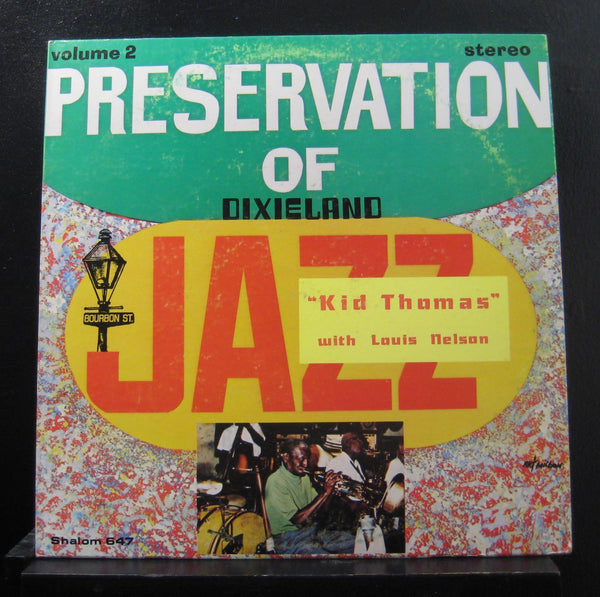 Kid Thomas With Louis Nelson - Dixieland Jazz Vol 2 LP Mint- Shalom 647 Record - Shuga Records