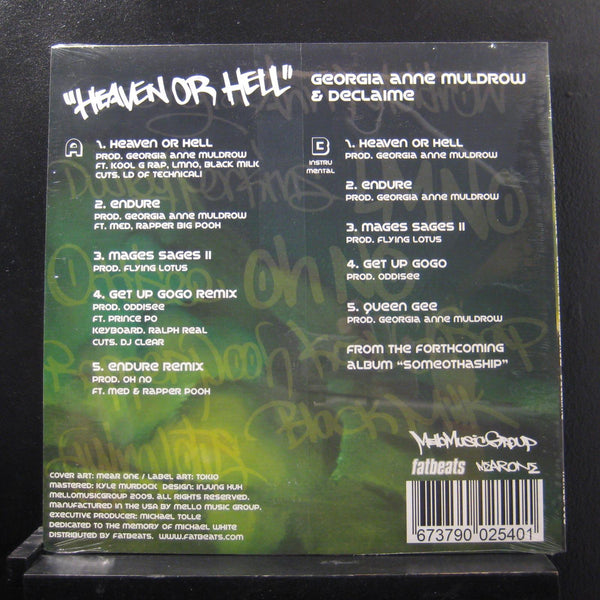 Georgia Anne Muldrow & Declaime - Heaven Or Hell - New LP Record 2010 Mello Music Group USA Vinyl - Hip Hop / Conscious - Shuga Records