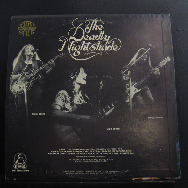 The Deadly Nightshade - F & W LP Mint- BPL1-1370 Promo 1976 Vinyl Record - Shuga Records