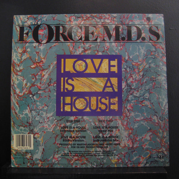 Force M.D.'s - Love Is A House 12" VG+ TB 898 Tommy Boy 1987 USA Vinyl Record - Shuga Records