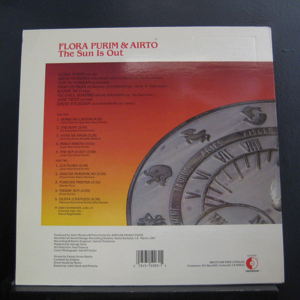 Flora Purim & Airto - The Sun Is Out LP Mint- CR-5003 Stereo USA Vinyl Record - Shuga Records