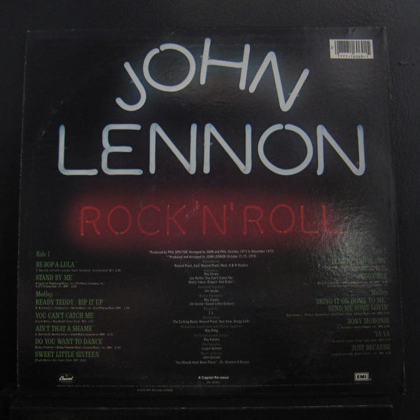 John Lennon - Rock 'N' Roll LP Mint- SN-16069 Capitol 1980 USA Vinyl Record - Shuga Records