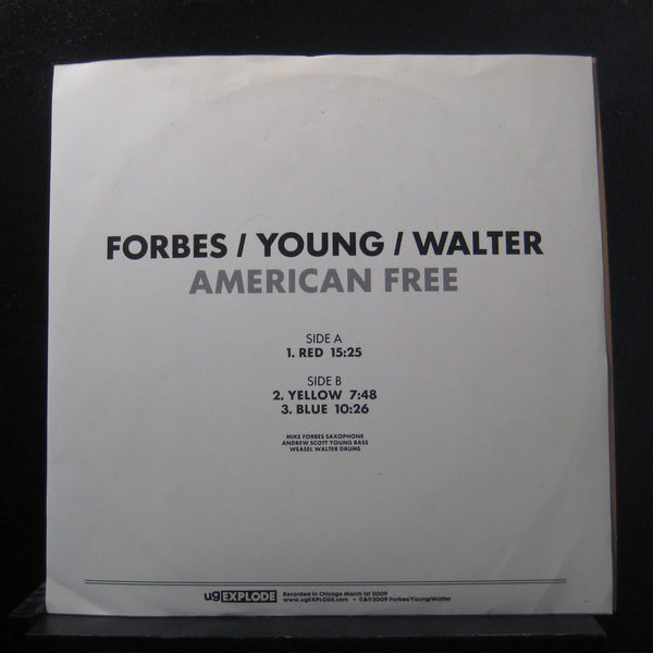 Forbes / Young / Walter - American Free LP Mint- ug36 2009 USA Vinyl Record - Shuga Records