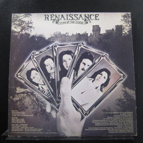 Renaissance - Turn Of The Cards LP VG+ LP Record 1974 Sire USA Original Vinyl - Prog Rock / Symphonic Rock - Shuga Records