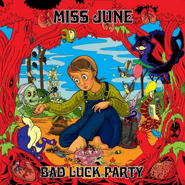 Miss June - Bad Luck Party - New 2019 Record LP Limited Edition Translucent Electric Blue Vinyl - Punk / Feminist - Shuga Records