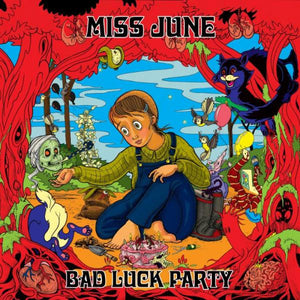 Miss June - Bad Luck Party - New 2019 Record LP Limited Edition Translucent Electric Blue Vinyl - Punk / Feminist