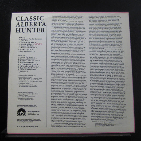 Alberta Hunter - Classic Alberta Hunter - The Thirties LP Mint- ST-115 Record - Shuga Records
