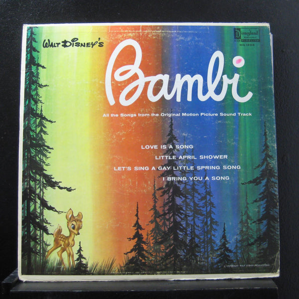Various - Walt Disney's Bambi (1957) - VG LP Record 1968 Disneyland USA Vinyl - Soundtrack - Shuga Records