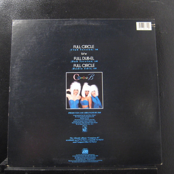 Company B - Full Circle 12" Mint- DMD 1072 Promo 1987 Atlantic Vinyl Record - Shuga Records
