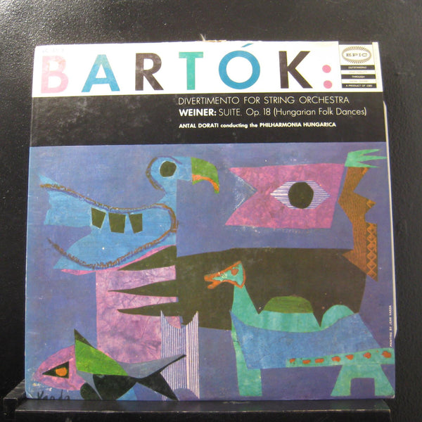 Dorati, Bartok Divertimento For String Orchestra, Weiner Suite LP VG+ LC 3513 - Shuga Records