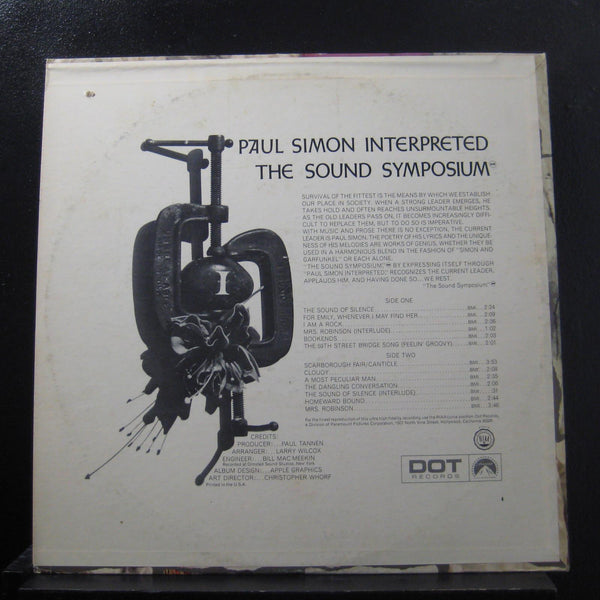 The Sound Symposium - Paul Simon Interpreted - VG+ LP Record 1968 Dot USA Vinyl - Pop Rock / Folk Rock / Soft Rock - Shuga Records
