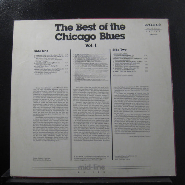 Various - The Best Of The Chicago Blues Vol. 1 - VG+ LP Record 1986 Vanguard USA Vinyl - Blues / Chicago Blues - Shuga Records