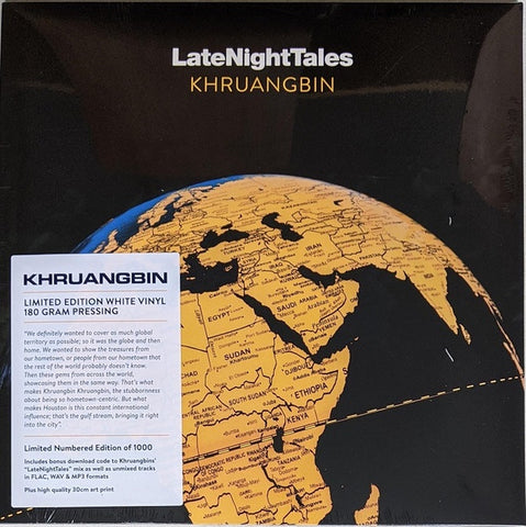 Khruangbin ‎– LateNightTales - New 2 LP Record 2020 LateNightTales UK White 180 gram Vinyl & Download - Psychedelic / Latin / Funk / Soul