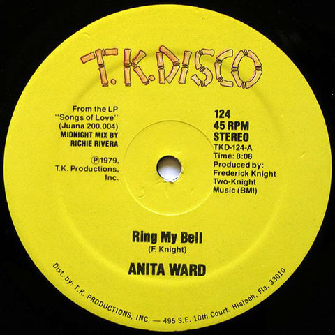 Anita Ward - Ring My Bell / Make Believe Lovers - VG+ 12" Single Record 1979 T.K. USA Vinyl - Disco