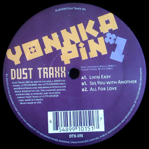 Yonkapin - #1 VG+ - 12" Single 1999 Dust Traxx USA - Chicago House