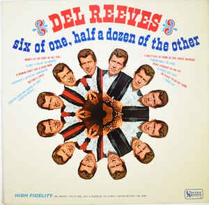 Del Reeves ‎– Six Of One, Half A Dozen Of The Other - VG Lp 1967 United Artists Records USA - Folk / Country
