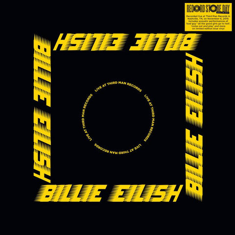 Billie Eilish - Live At Third Man Records (2019) - New LP Record Store Day 2020 Third Man Blue Vinyl & Poster - Indie Pop