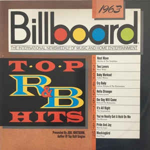Various ‎– Billboard Top R&B Hits - 1963 - VG+ Lp 1989 Rhino Records USA - Funk / Soul