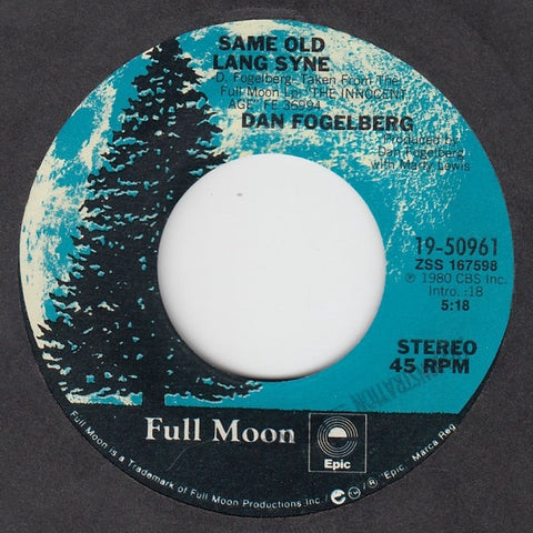 Dan Fogelberg ‎– Same Old Lang Syne / Hearts And Crafts - VG+ 45rpm 1980 USA - Rock / Pop