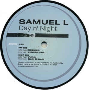 Samuel L ‎- Day n' Night - VG+ 12" Single Sweden 2001 Vinyl - Techno