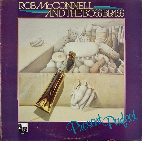 Rob McConnell & The Boss Brass ‎- Present Perfect - VG+ Stereo 1980 USA - Jazz / Big Band