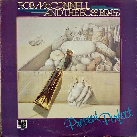 Rob McConnell & The Boss Brass ‎- Present Perfect - VG+ Stereo 1980 USA - Jazz / Big Band