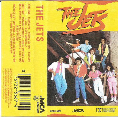 The Jets ‎– The Jets - VG+ Cassette Tape 1985 USA - Synth Pop / Electro
