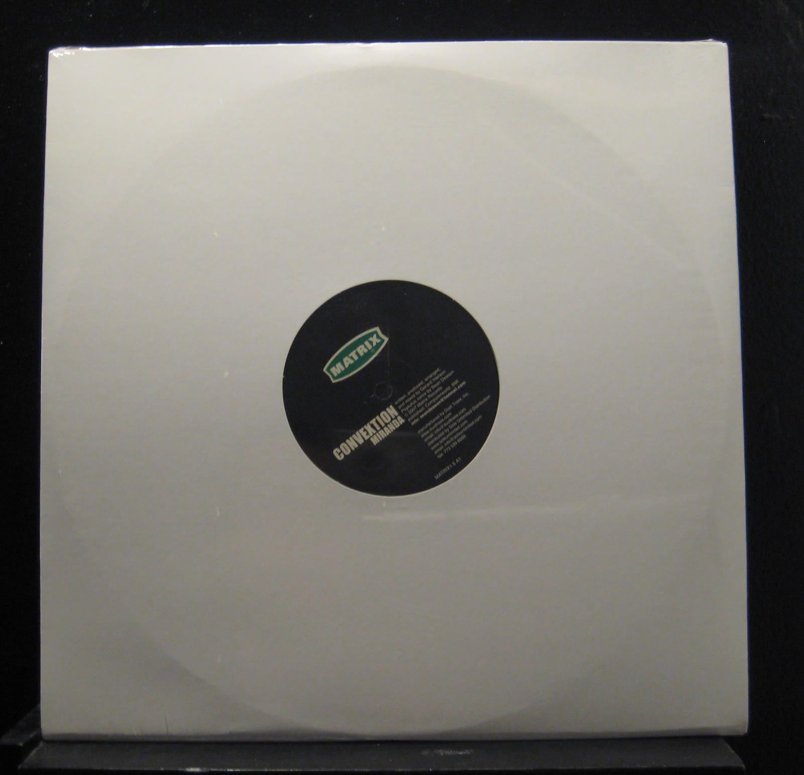 Convextion (Gerard Hanson) ‎– Miranda Remixes - New 2 x 12" Single Record 2007 Matrix USA Vinyl  - Dub Techno /  Minimal - Shuga Records
