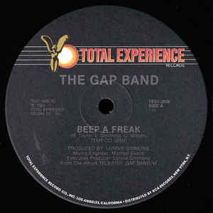 The Gap Band ‎– Beep A Freak - VG+ 12" Single Record - 1984 USA Total Experience Vinyl - Disco