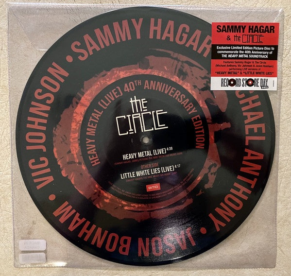 Sammy Hagar & The Circle ‎– Heavy Metal / Little White Lies - New 12" Single Record Store Day 2021 BMG RSD Picture Disc Vinyl - Rock - Shuga Records