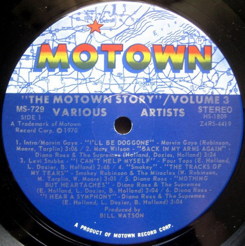 Various ‎- The Motown Story Volume 3 - VG (No Original Cover) Stereo 1970 USA - Soul / Funk
