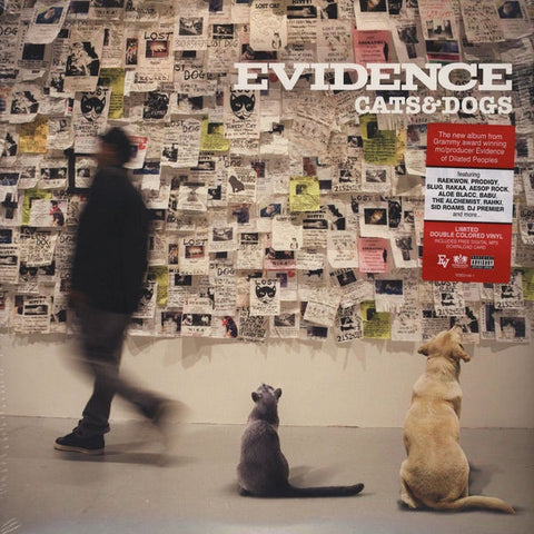 Evidence ‎– Cats & Dogs (2011) - New 2 LP Record 2018 Rhymesayers Yellow & Pink Vinyl & Download - Hip Hop