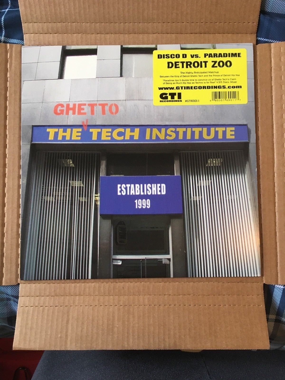 Disco D vs. Paradime ‎– Detroit Zoo - VG+ 12" Single Record 2000 USA Original Vinyl - Hip Hop / Techno - Shuga Records