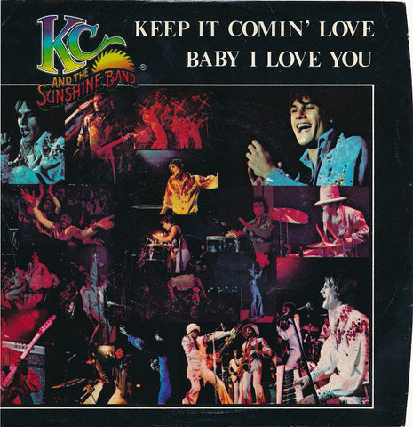 KC & The Sunshine Band ‎– Keep It Comin' Love / Baby I Love You VG+ 7" Single 45RPM 1976 TK USA - Disco