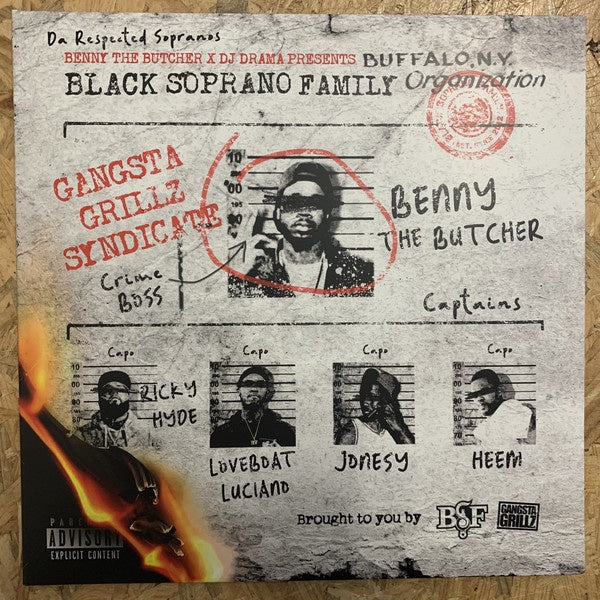 Benny The Butcher, DJ Drama ‎– The Respected Sopranos - New LP Record 2021 Tuff Kong Italy Import Vinyl - Hip Hop / Hardcore Hip-Hop - Shuga Records