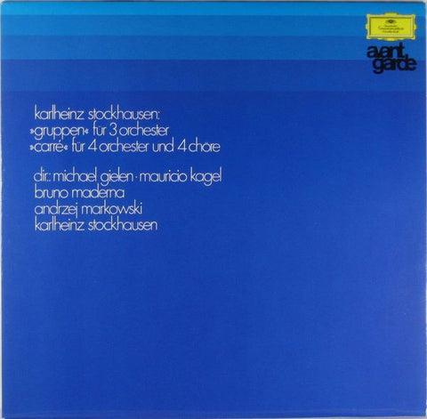 Karlheinz Stockhausen - Gruppen / Carré - VG+ Lp Record 1966 Deutsche Grammophon  Germany Import Vinyl - Classical / Free Improvisation / Avantgarde