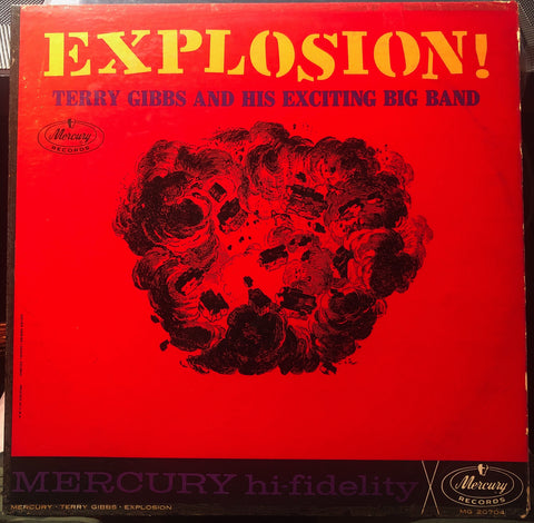 Terry Gibbs And His Exciting Big Band ‎– Explosion! - VG+ Lp Record 1962 Mercury USA Mono White Label Promo Vinyl - Jazz