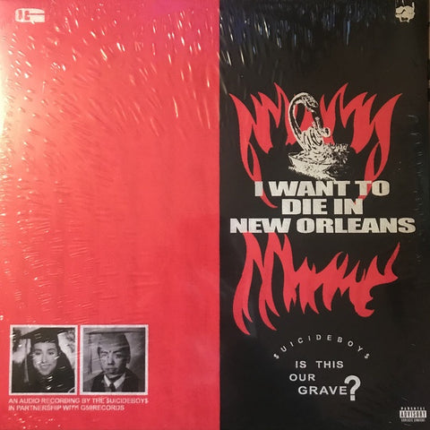 $uicideboy$ – I Want To Die In New Orleans - New LP Record 2018 G*59 Black & Red Split Vinyl - Hardcore Hip-Hop / Horrorcore / Trap
