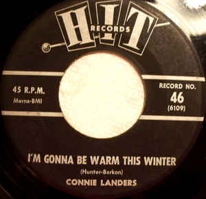 Connie Landers / George Killebrew ‎– I'm Gonna Be Warm This Winter / Half Heaven Half Heartache VG - 7" Single 45RPM 1963 Hit Records USA - Rock/Pop