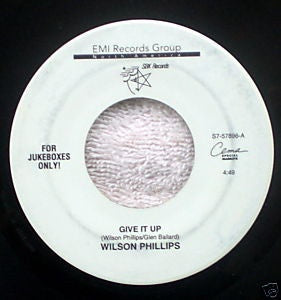 Wilson Phillips ‎– Give It Up / Daniel - MINT- 7" Single 45 rpm 1992 SBK USA - Rock