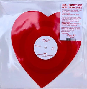 Mia ( Honey Deux) ‎– Something 'Bout Your Love - New 10" Record 2020 Mango Hill USA Heart Shape Vinyl - Funk / Boogie / Disco